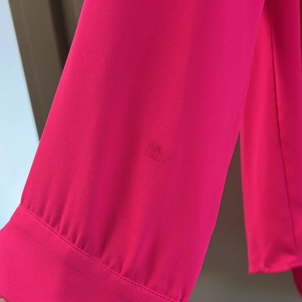 Bright Pink Button Down Shirt - Picture 4 of 4